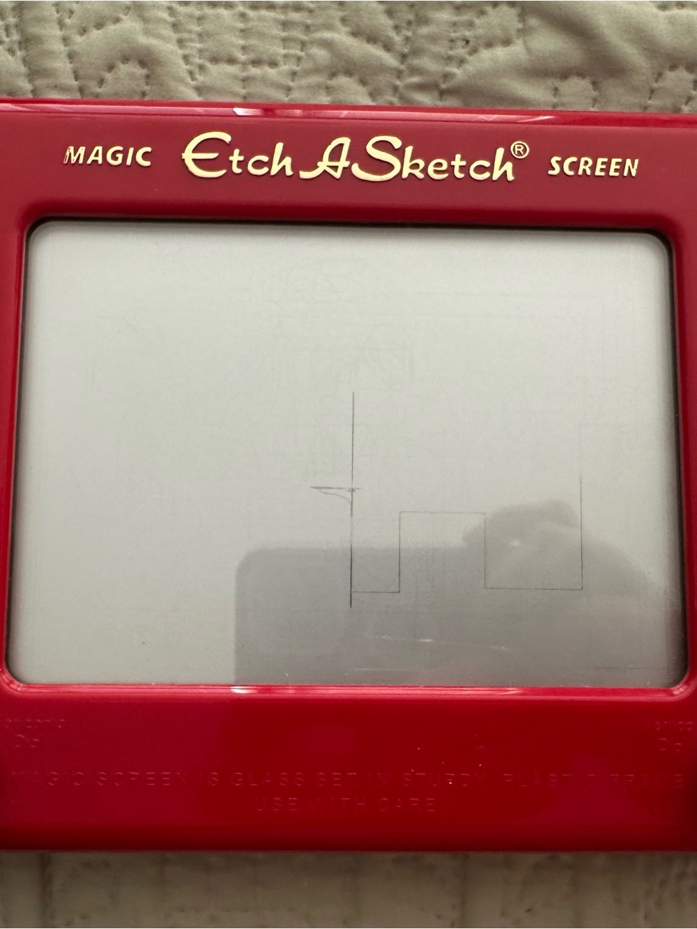 Classic Red Etch A Sketch Magic Drawing Screen